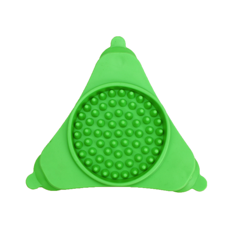 Τριγωνικός σιλικόνης ματ για γλείψιμο κατοικίδιων με βεντούζες – αργή σίτιση για σκύλους (σετ 120) Μάρκα: Wang Xing Street
