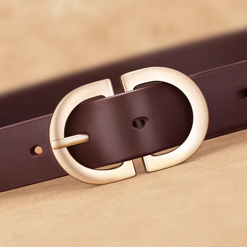 Geustos ženski kaiš s kopčom na pin, PU koža, širina 2–4 cm, stil All-Match, Simple, High sense, proljeće 2025