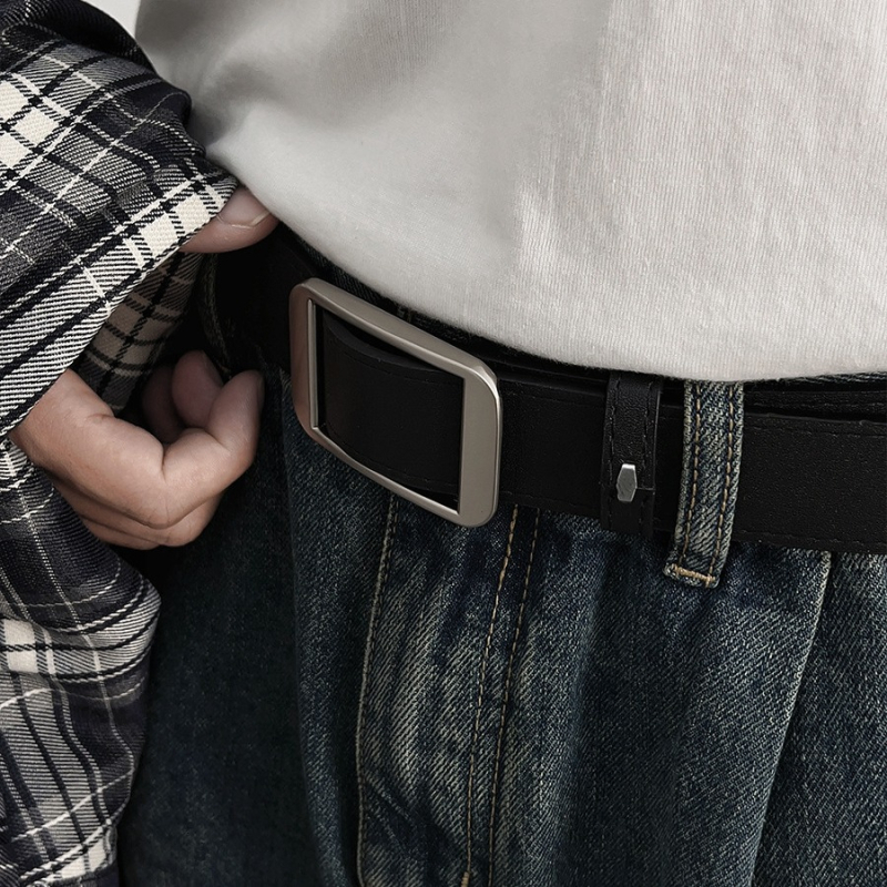 Unisex pojas bez rupa - umjetna koža, kopča od legure, glatka kopča, širina 2–4 cm, izdanje ljeta 2024