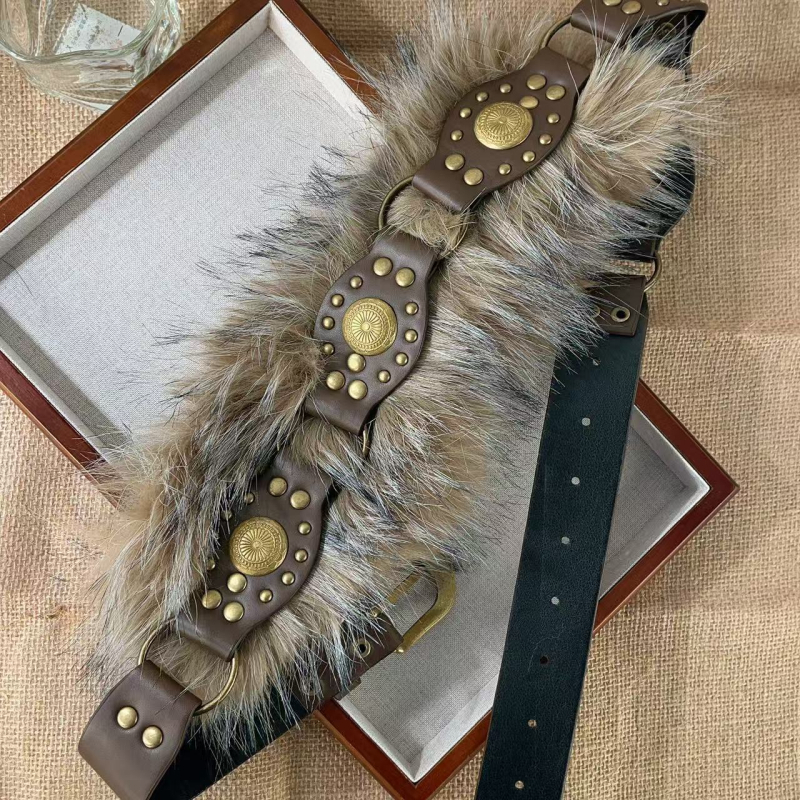 Punk pojas od umjetne kože s kopčom od legure, kopča s iglom, širina 2–4 cm, stil: punk
