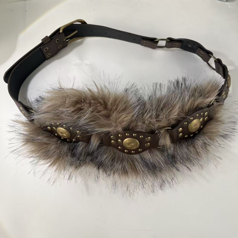 Punk pojas od umjetne kože s kopčom od legure, kopča s iglom, širina 2–4 cm, stil: punk