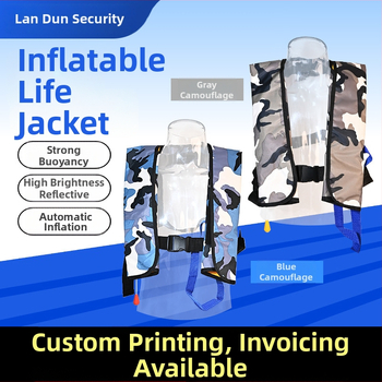 Automatska napuhujuća jakna za spašavanje – prijenosna za brodice, ribolov i plivanje, s velikom plutnošću, za odrasle
