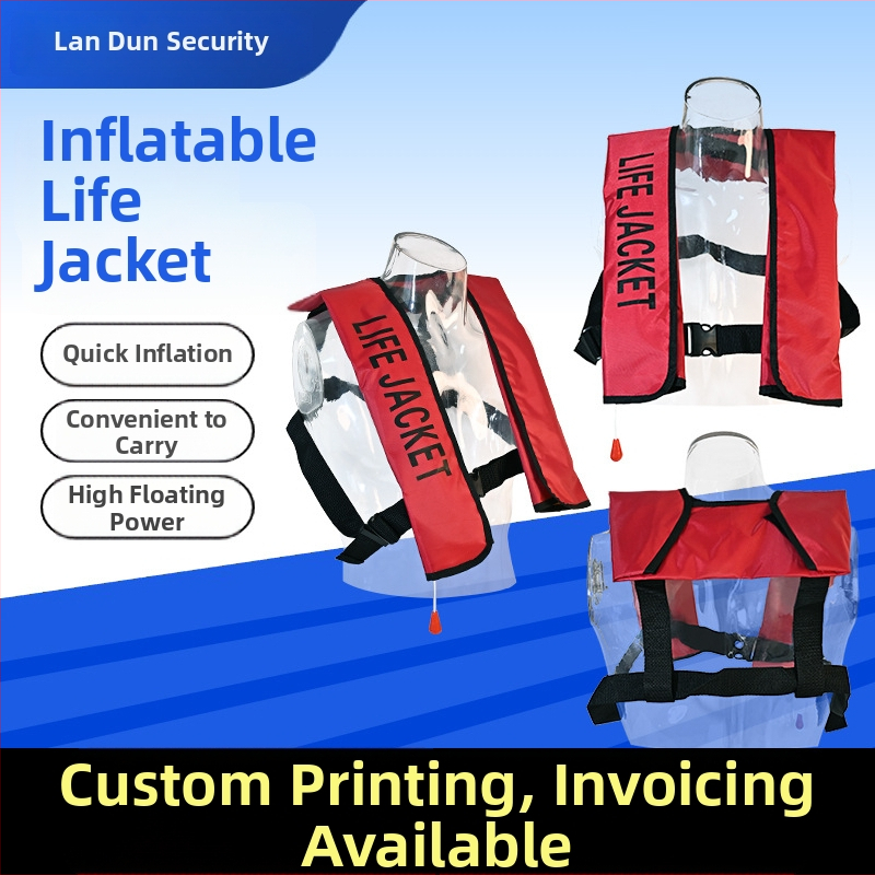 Automatska napuhujuća jakna za spašavanje – prijenosna za brodice, ribolov i plivanje, s velikom plutnošću, za odrasle