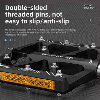 ROCES pedále pre cestný bicykel z hliníkovej zliatiny s reflektorom