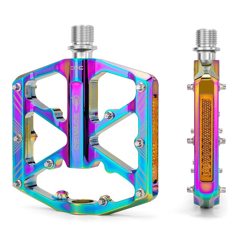 ROCES alumínium ötvözet pedálok országúti kerékpárhoz reflektorral