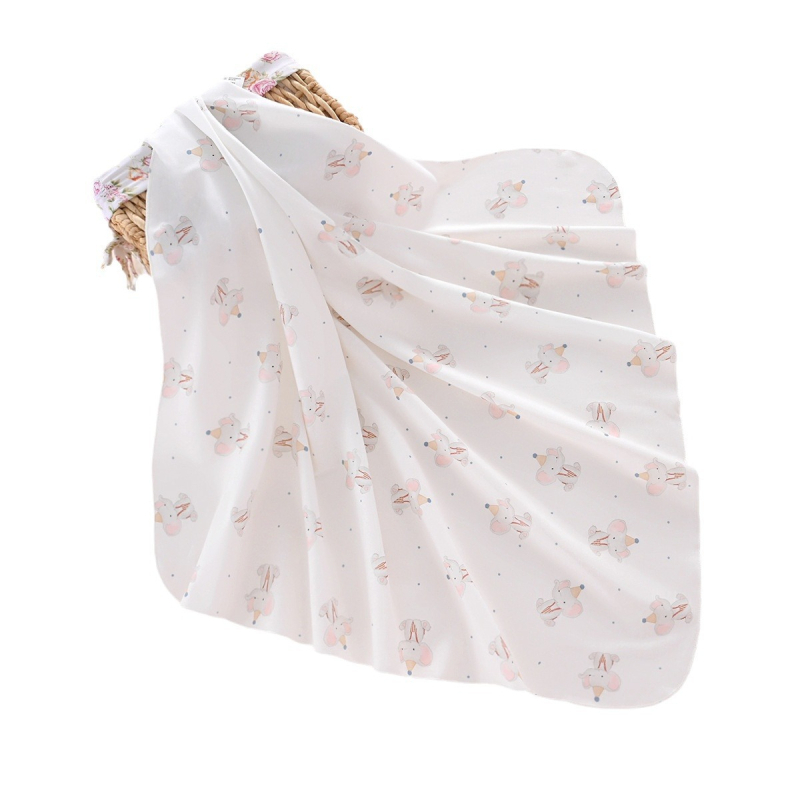 Swaddle deka za bebe - 95% pamuk, uzor životinje/ crtani likovi, za novorođenčad 0–1 godina, sigurnosna razina A