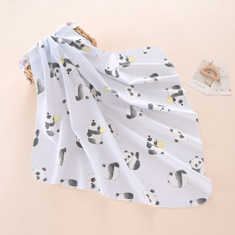 Swaddle deka za bebe - 95% pamuk, uzor životinje/ crtani likovi, za novorođenčad 0–1 godina, sigurnosna razina A