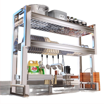 Nehrđajući čelični stalak za sudoperu — višenamjenski stalak za posuđe na ploči, sklopiv