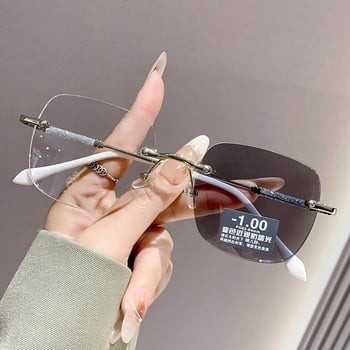 Novi visokokvalitetni fotokromatski naočale za miopiju bez rama, zaštita od plave svjetlosti i zračenja, dizajn zvjezdano nebo