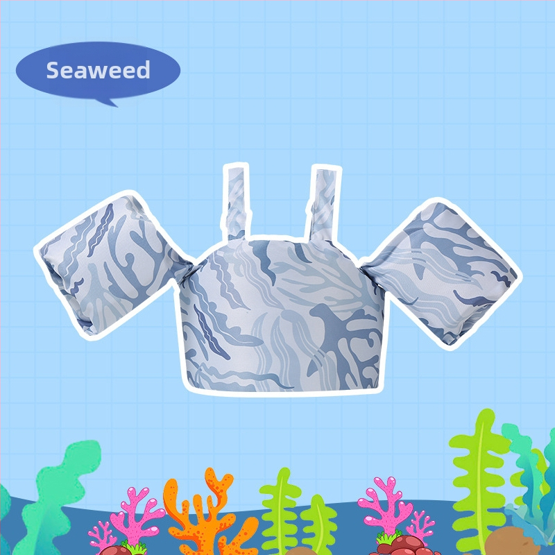 Detský plávací set s prstenmi na ruky a plávacou vestou – potlač, materiál vysokopresný twill a plávacia bavlna