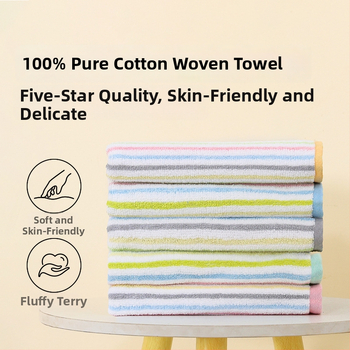 Uterak za lice od čistog pamuka, bez uvijanja, mekan i nježan prema koži, debela i upijajuća, 100–120 g