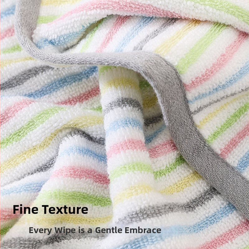 Uterak za lice od čistog pamuka, bez uvijanja, mekan i nježan prema koži, debela i upijajuća, 100–120 g