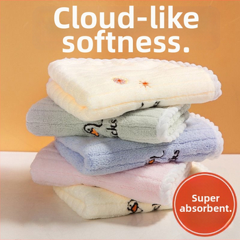 Dječji ručnik za lice, 100% pamuk, upijajući i mekan; težina 140–170 g; vezenje, tisak