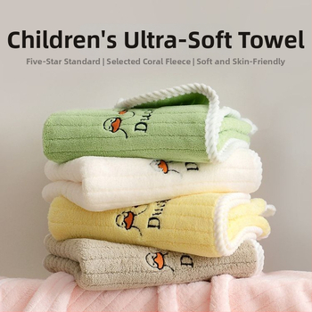 Dječji ručnik za lice, 100% pamuk, upijajući i mekan; težina 140–170 g; vezenje, tisak