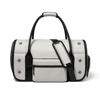 Fenjie Чанта за домашни любимци – Oxford плат, кръстосана през рамо за пътуване на открито, капацитет 30, подходяща за домашни любимци над 7 кг, средна твърдост