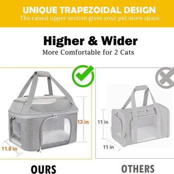 Torba za mačke 35L, Oxford materijal, prijenosna, odvojiva, prozračna
