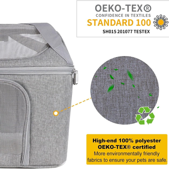 Torba za mačke 35L, Oxford materijal, prijenosna, odvojiva, prozračna