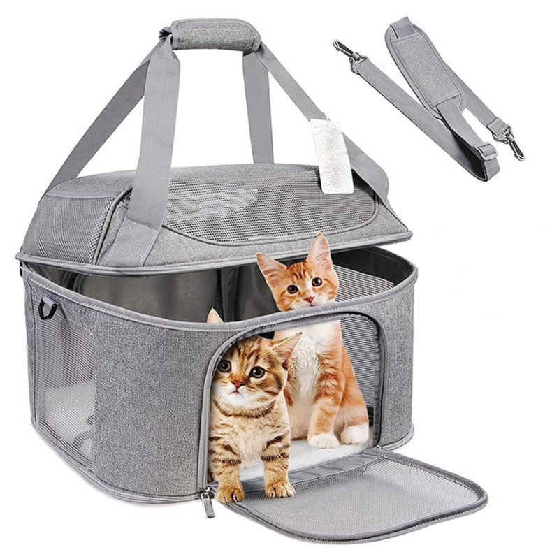 Torba za mačke 35L, Oxford materijal, prijenosna, odvojiva, prozračna