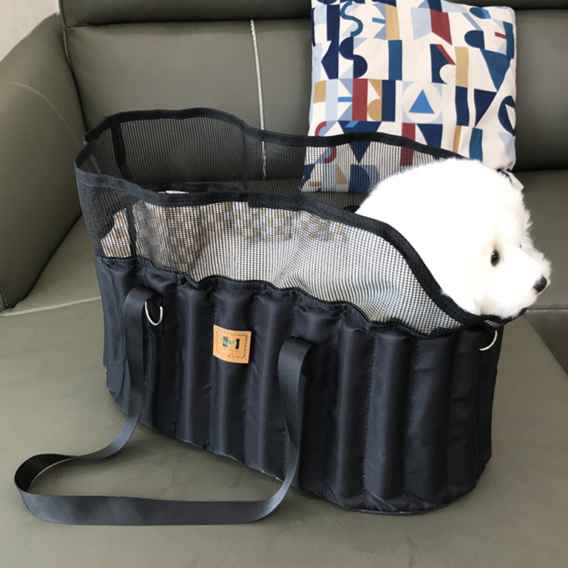 Torba za kućne ljubimce, prijenosna moderna torba preko ramena za mačke i pse, platnena mrežasta materijal, kapacitet 5 kg, XMAOERS