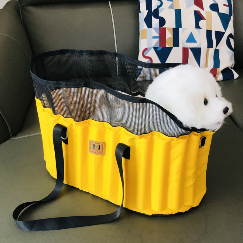 Torba za kućne ljubimce, prijenosna moderna torba preko ramena za mačke i pse, platnena mrežasta materijal, kapacitet 5 kg, XMAOERS