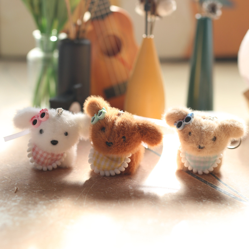 Plišan psić lutka Praying Bear, izuzetno mekan kratki pliš i PP pamuk punjenje