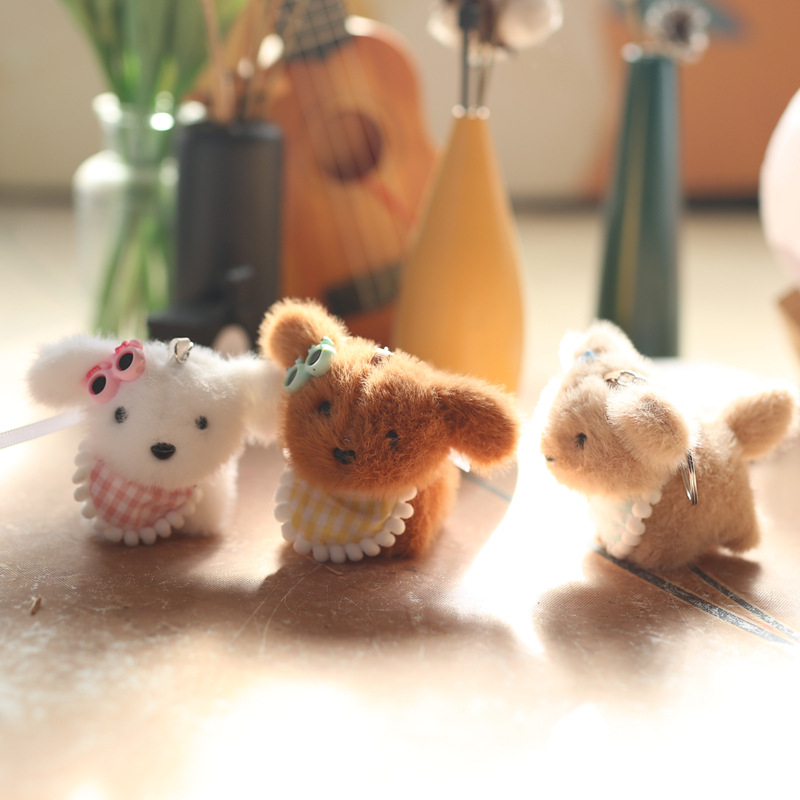 Plišan psić lutka Praying Bear, izuzetno mekan kratki pliš i PP pamuk punjenje