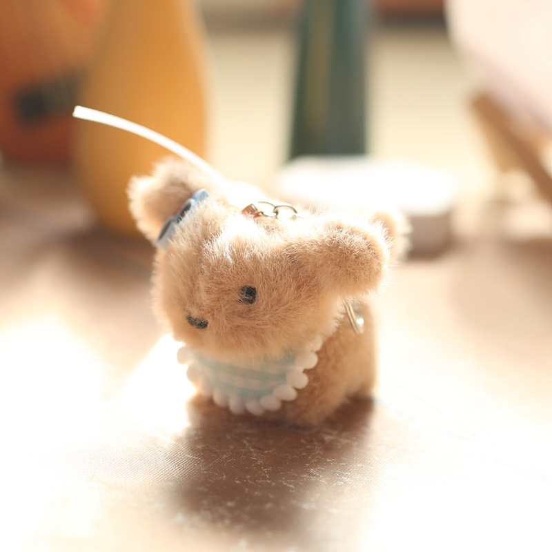 Plišan psić lutka Praying Bear, izuzetno mekan kratki pliš i PP pamuk punjenje