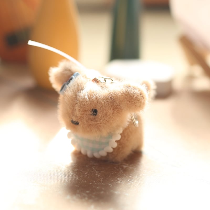 Plišan psić lutka Praying Bear, izuzetno mekan kratki pliš i PP pamuk punjenje