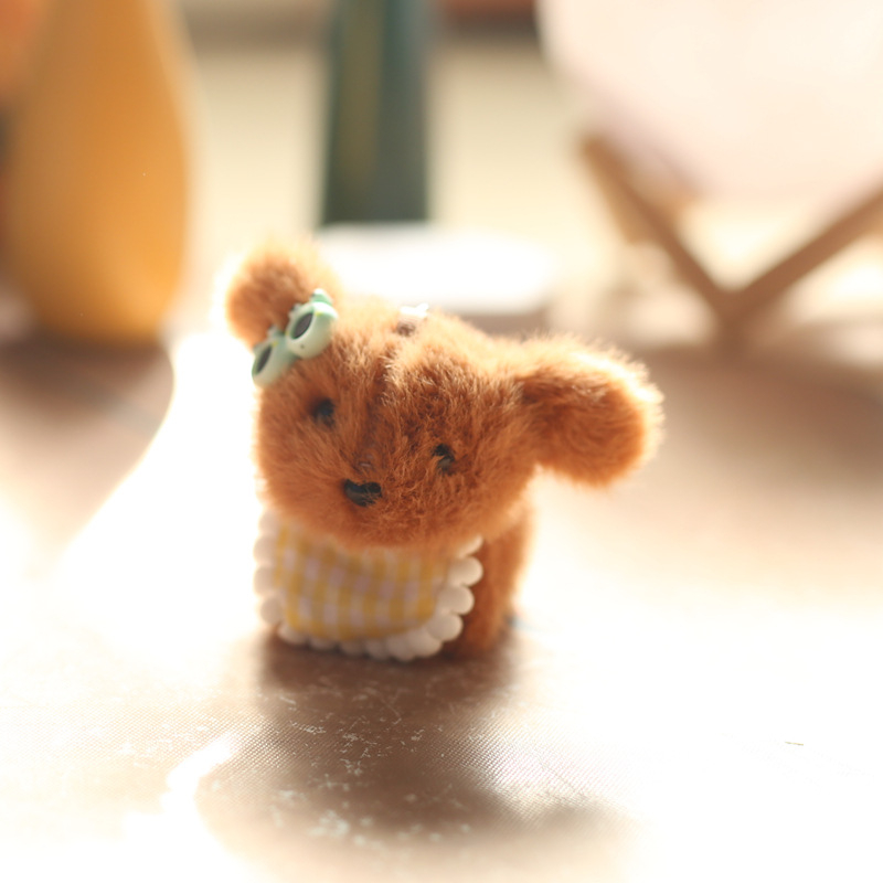 Plišan psić lutka Praying Bear, izuzetno mekan kratki pliš i PP pamuk punjenje