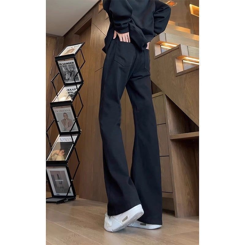 Muške farmerice ravnog kroja s niskim strukom, zip prednji zatvarač, pamuk-poliester mješavina, ručno crtani detalji