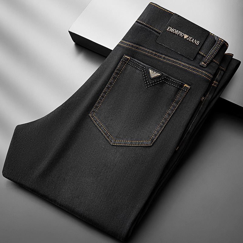 Traperice ravnog kroja, slim fit, srednja visina struka, kopčanje sprijeda, Lyocell-pamučna smjesa
