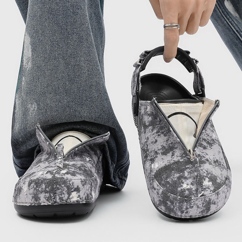 Muške Slip-On papuče s zatvorenim prstom, mrežasti gornji dio, EVA đon, casual