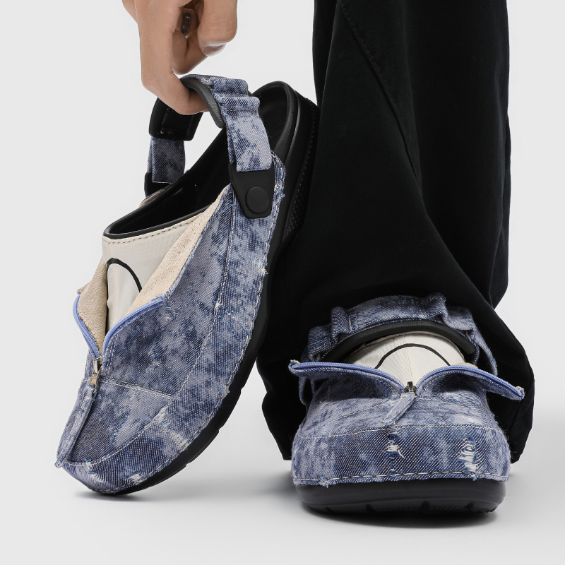 Muške Slip-On papuče s zatvorenim prstom, mrežasti gornji dio, EVA đon, casual