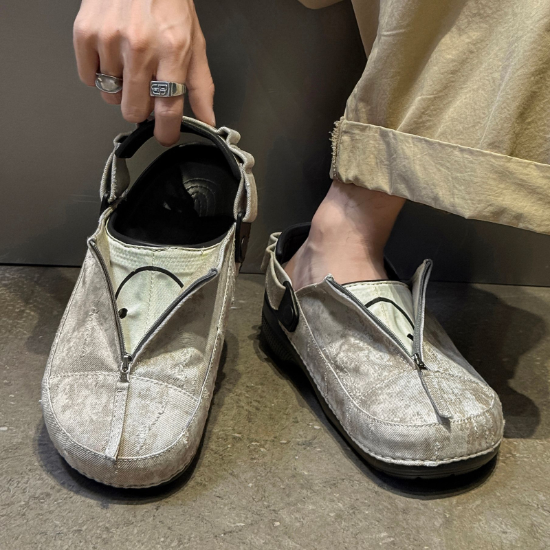 Muške Slip-On papuče s zatvorenim prstom, mrežasti gornji dio, EVA đon, casual