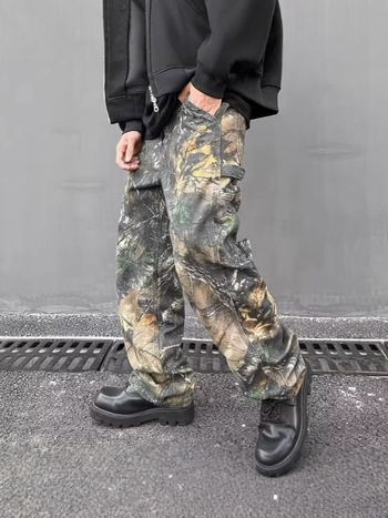 Blugi în stil coreean, drepti, talie medie, denim din bumbac 75%, decor la buzunare, lavabili