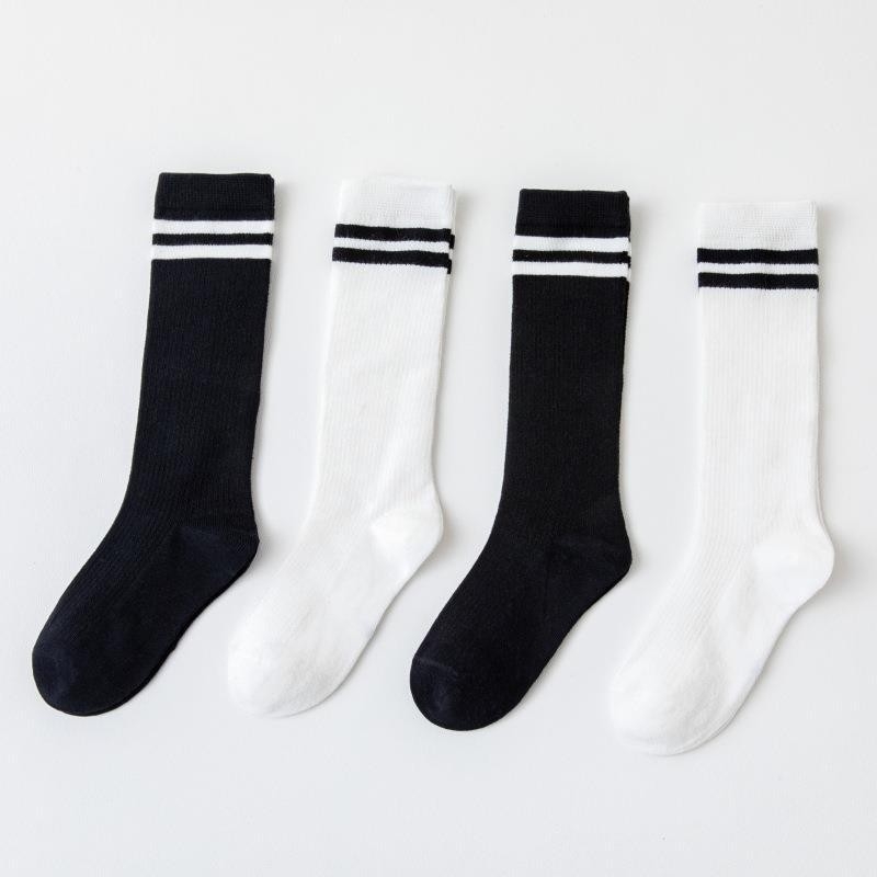 Șosete sportive pentru copii, vară, subțiri, cu tub înalt, tricot cu plasă, 80% bumbac, potrivite pentru 3–8 ani.