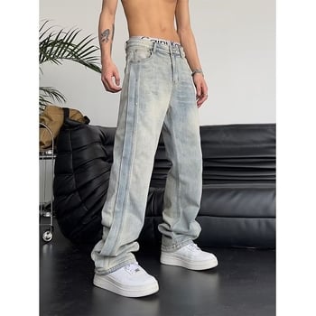 Muške traperice, ravno krojenje, labavi kroj, lagane, 95% poliester