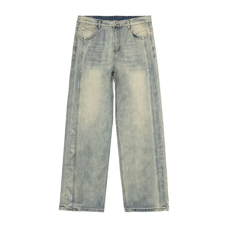 Muške traperice, ravno krojenje, labavi kroj, lagane, 95% poliester