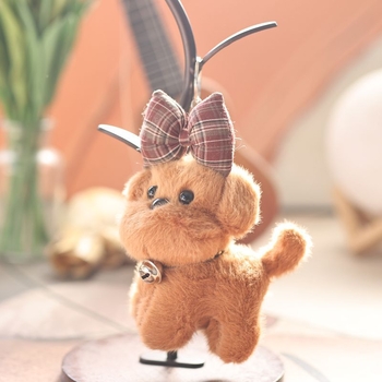 Plišano štene privjesak za torbu - ključić, kratki pliš, PP pamuk punjenje, marka Prayer bear