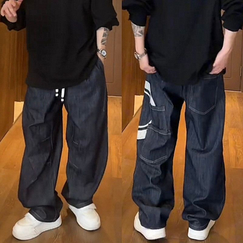 Traperice – ravne nogavice, srednje visoki struk, otisak s više džepova, ručno crtani dizajn na Modal-polyester tkanini, mikroelastičnost