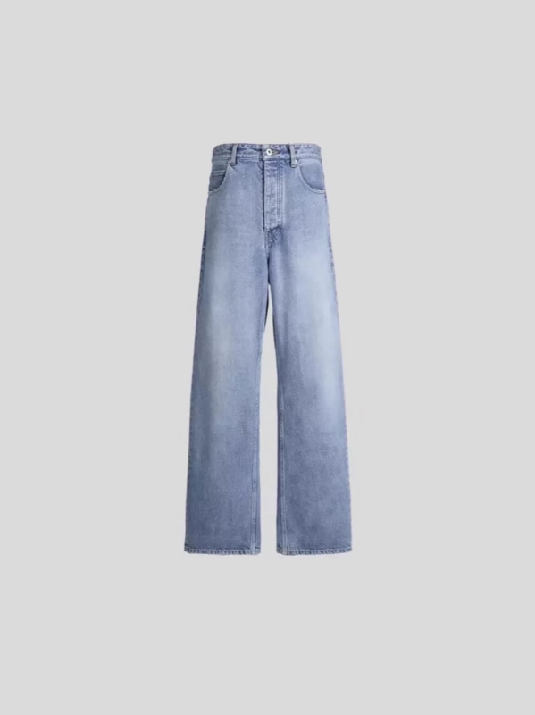 Vujade 009 Steve Džinsi high street stil, opušteni kroj, ravne nogavice, srednji pojas, zip zatvarač