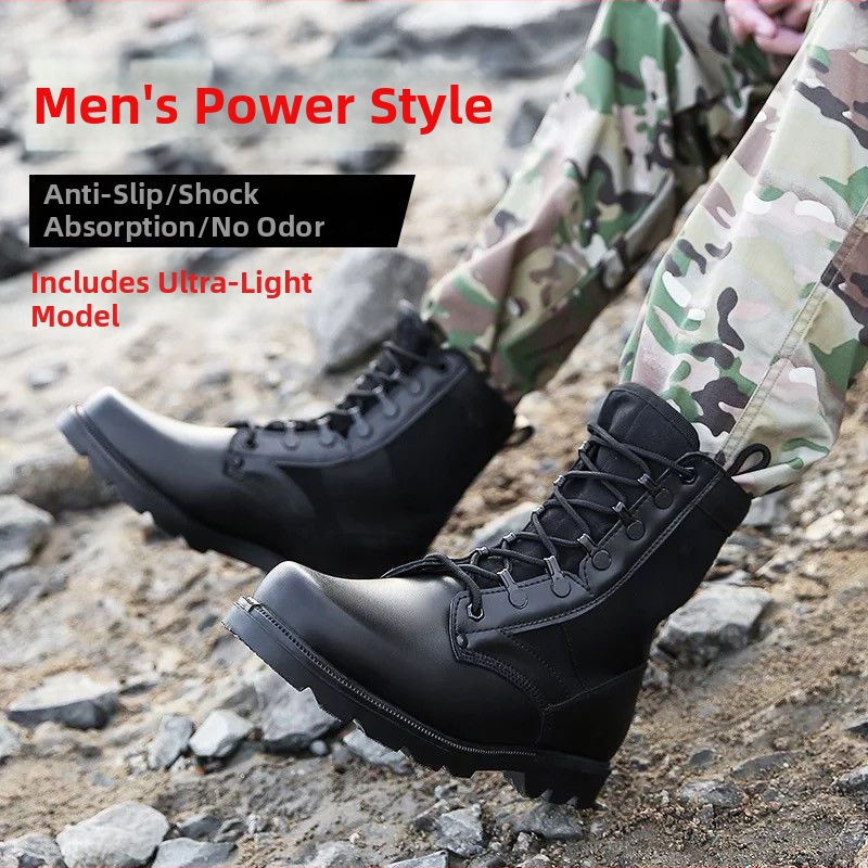 Visoke kožne čizme s mrežastim gornjim dijelom, vodootporne, EVA uložak, unisex