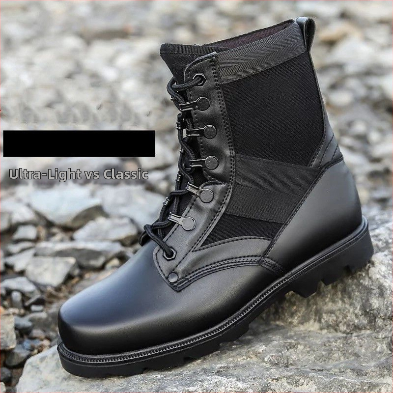 Visoke kožne čizme s mrežastim gornjim dijelom, vodootporne, EVA uložak, unisex