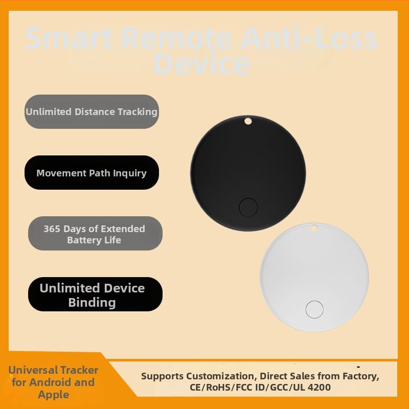 GPS track­er D07 za starije osobe, djecu, kućne ljubimce i prtljagu, s baterijom od 210mAh, Android kompatibilan, krati domet 20 m i globalno praćenje pozicije.