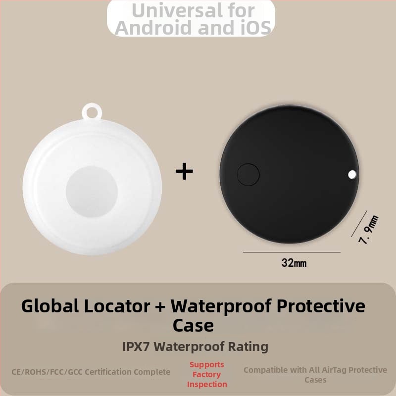 GPS track­er D07 za starije osobe, djecu, kućne ljubimce i prtljagu, s baterijom od 210mAh, Android kompatibilan, krati domet 20 m i globalno praćenje pozicije.