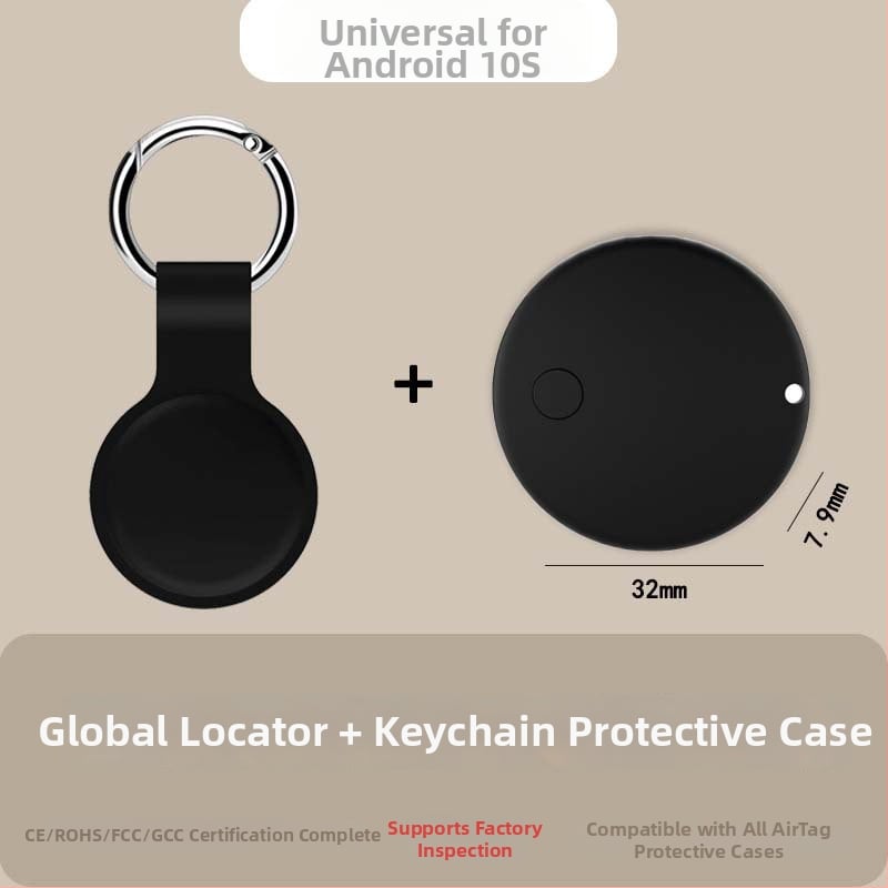 GPS track­er D07 za starije osobe, djecu, kućne ljubimce i prtljagu, s baterijom od 210mAh, Android kompatibilan, krati domet 20 m i globalno praćenje pozicije.