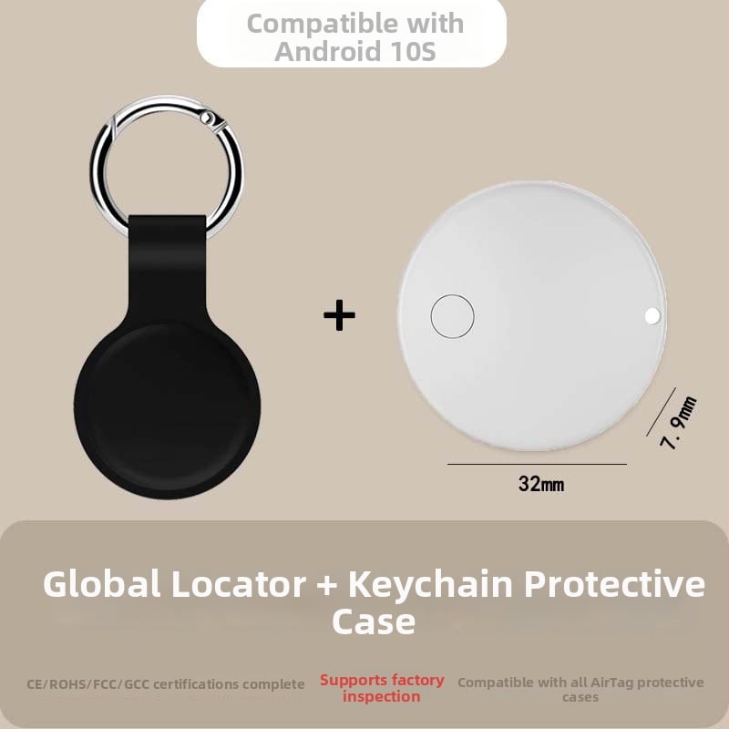 GPS track­er D07 za starije osobe, djecu, kućne ljubimce i prtljagu, s baterijom od 210mAh, Android kompatibilan, krati domet 20 m i globalno praćenje pozicije.