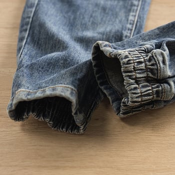 Traperice s flis podlogom, 3D patch, korejskog stila, široki kroj (srednji pojas, zatvarač, blago elastične)