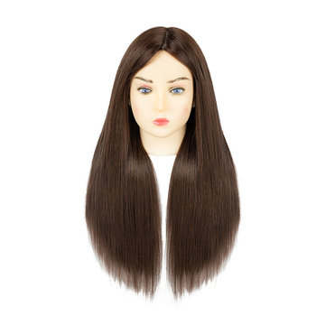 Glava za vježbanje pletenja kose sa smjesom svile, duga kosa, prirodan stil, D1 model, za trening pletenja kose, nije pogodno za bojanje na visokim temperaturama