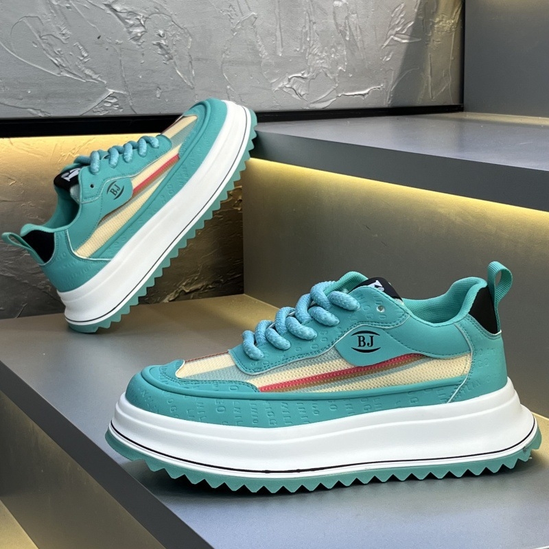 Muške ljetne casual tenisice s gornjim dijelom od kože i tekstila, mekana potplata, dad shoes stil – ljeto 2025